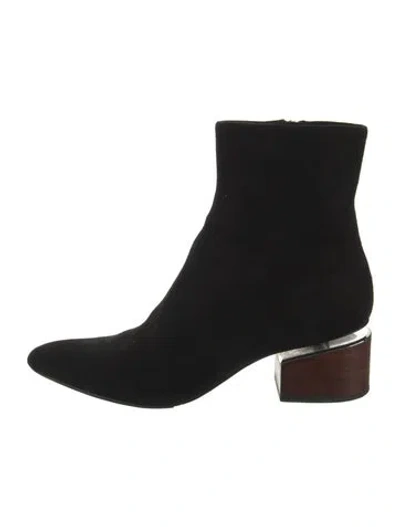 Pre-owned Alexander Wang Suede Boots In Black