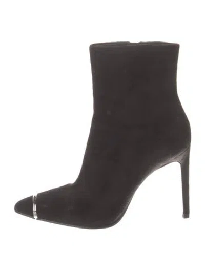 Pre-owned Alexander Wang Suede Boots In Black