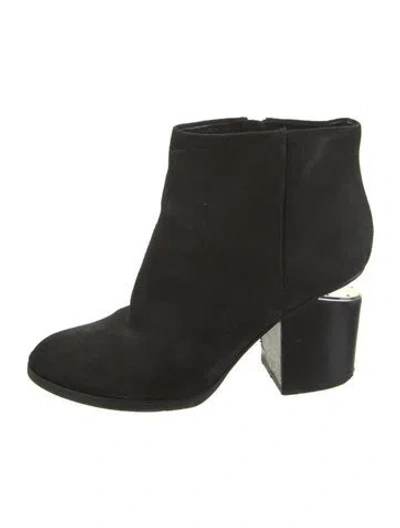 Pre-owned Alexander Wang Suede Boots In Black