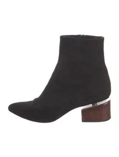 Pre-owned Alexander Wang Suede Boots In Black