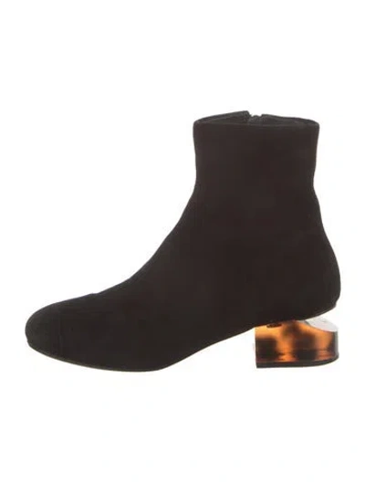 Pre-owned Alexander Wang Suede Boots In Black