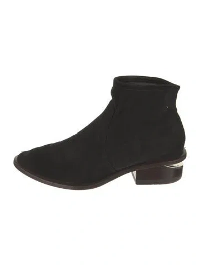 Pre-owned Alexander Wang Suede Boots In Black