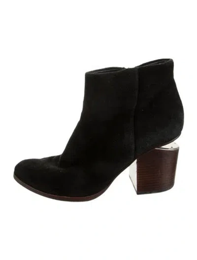 Pre-owned Alexander Wang Suede Boots In Black