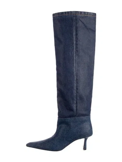 Pre-owned Alexander Wang Suede Boots In Blue