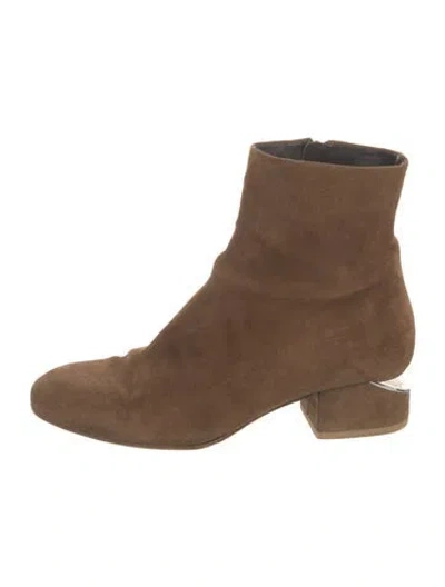Pre-owned Alexander Wang Suede Boots In Brown