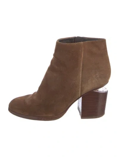 Pre-owned Alexander Wang Suede Boots In Brown