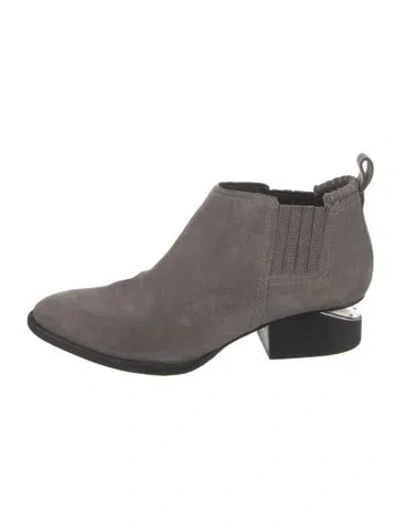 Pre-owned Alexander Wang Suede Boots In Gray