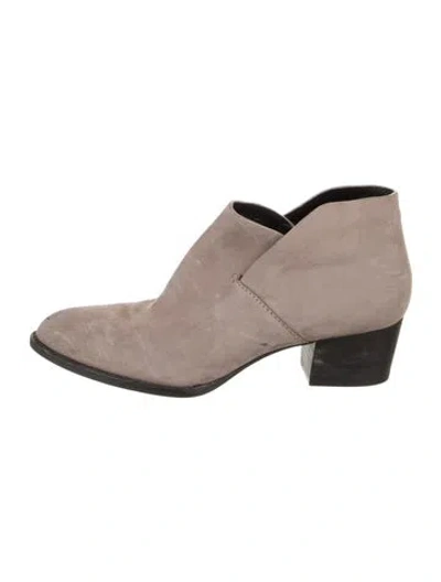 Pre-owned Alexander Wang Suede Boots In Grey