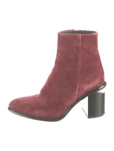 Pre-owned Alexander Wang Suede Boots In Pink