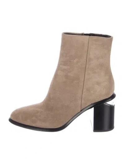 Pre-owned Alexander Wang Suede Boots W/ Tags In Neutral