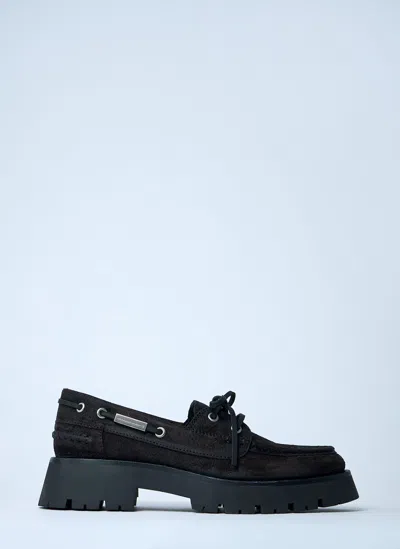 Alexander Wang Suede Carson Boat Loafers