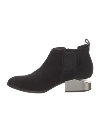 Pre-owned Alexander Wang Suede Chelsea Boots In Black