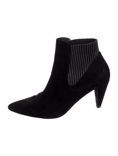 Pre-owned Alexander Wang Suede Chelsea Boots In Black