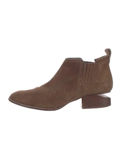 Pre-owned Alexander Wang Suede Chelsea Boots In Brown