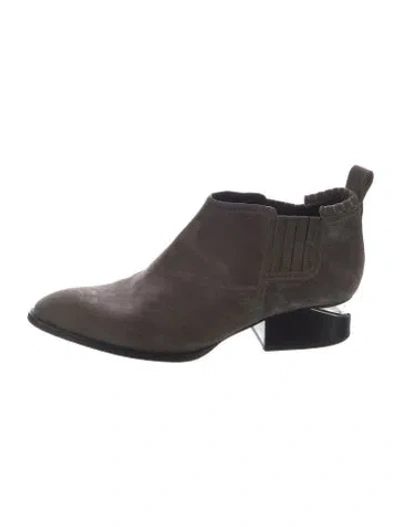 Pre-owned Alexander Wang Suede Chelsea Boots In Brown