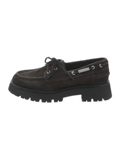 Pre-owned Alexander Wang Suede Chunky Sneakers In Black