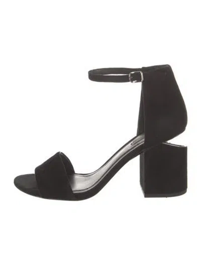 Pre-owned Alexander Wang Suede D'orsay Pumps In Black