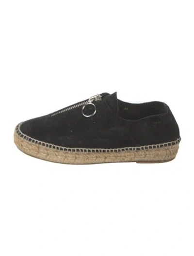 Pre-owned Alexander Wang Suede Espadrilles In Black