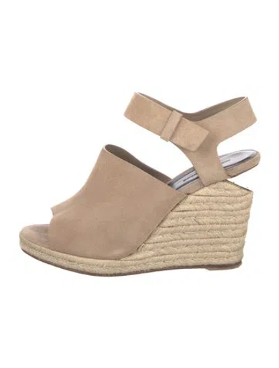 Pre-owned Alexander Wang Suede Espadrilles In Neutrals