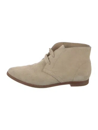 Pre-owned Alexander Wang Suede Lace-up Boots In Brown