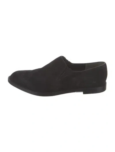 Pre-owned Alexander Wang Suede Loafers In Black