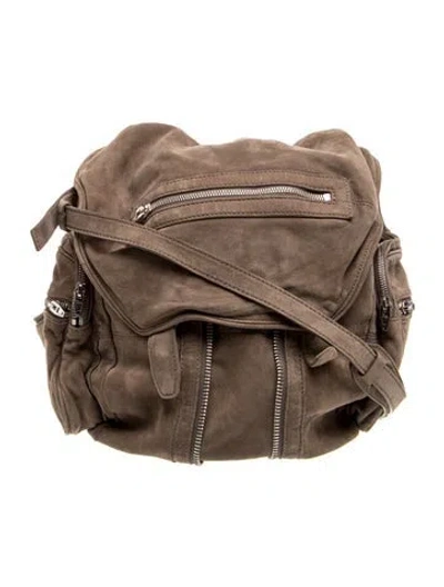 Pre-owned Alexander Wang Suede Messenger Bag In Neutral