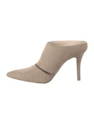 Pre-owned Alexander Wang Suede Mules In Neutrals