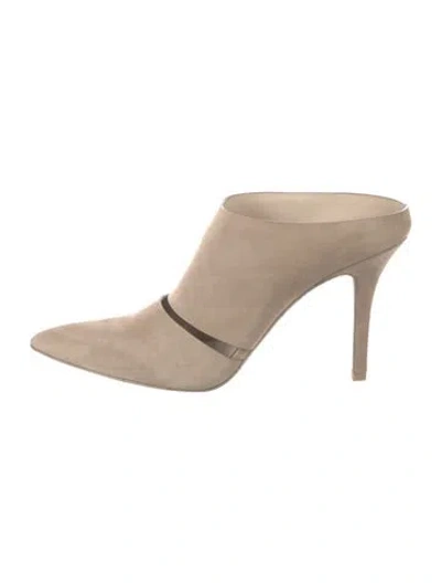 Pre-owned Alexander Wang Suede Mules In Neutrals