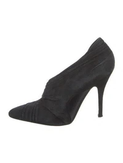 Pre-owned Alexander Wang Suede Pleated Accents Pumps In Black