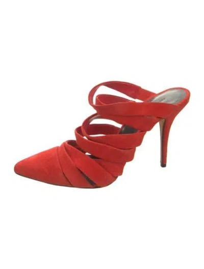 Pre-owned Alexander Wang Suede Pumps In Orange