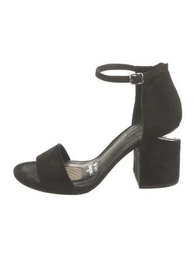 Pre-owned Alexander Wang Suede Sandals In Black