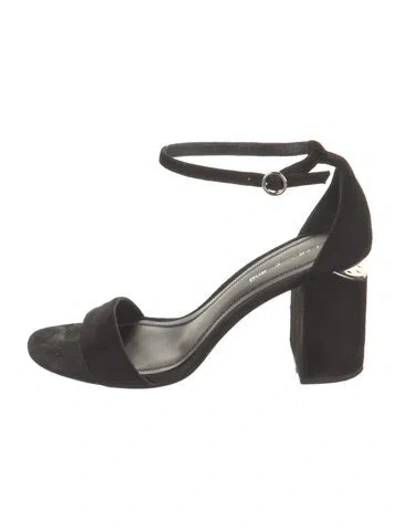 Pre-owned Alexander Wang Suede Sandals In Black