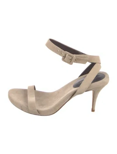 Pre-owned Alexander Wang Suede Sandals In Neutral