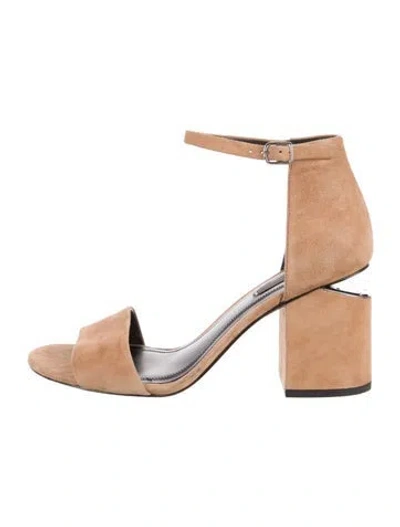 Pre-owned Alexander Wang Suede Sandals In Neutral