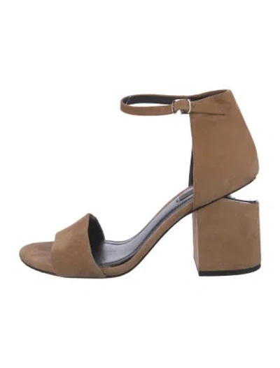 Pre-owned Alexander Wang Suede Sandals In Neutral