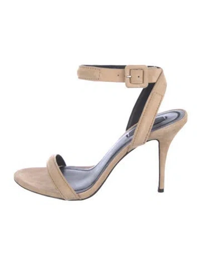 Pre-owned Alexander Wang Suede Sandals In Neutral