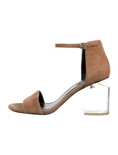 Pre-owned Alexander Wang Suede Sandals In Neutral