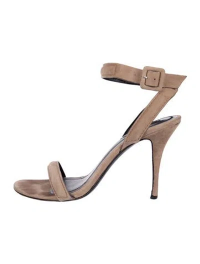 Pre-owned Alexander Wang Suede Sandals In Neutral