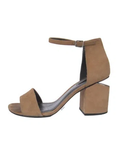 Pre-owned Alexander Wang Suede Sandals In Neutral