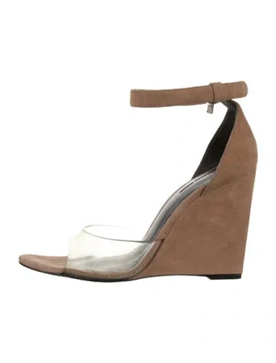 Pre-owned Alexander Wang Suede Sandals In Neutral