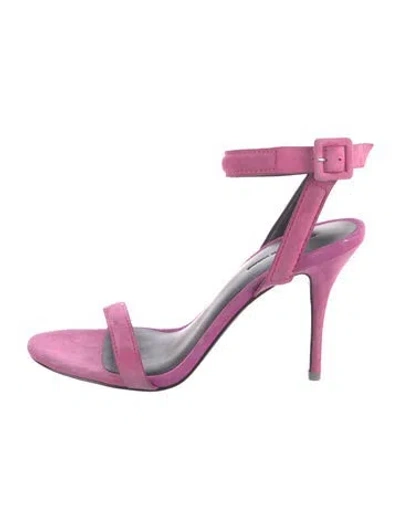 Pre-owned Alexander Wang Suede Sandals In Pink