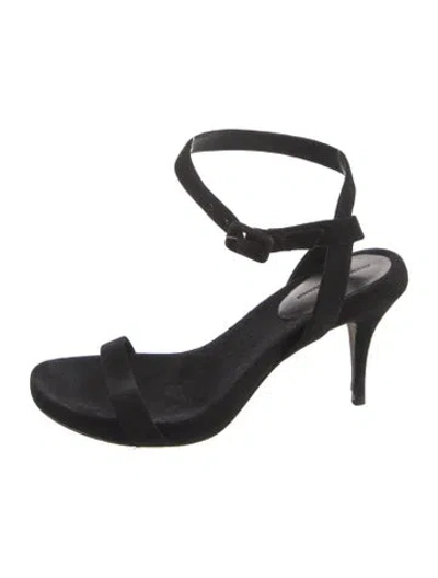 Pre-owned Alexander Wang Suede Slingback Sandals In Black