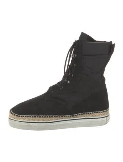 Pre-owned Alexander Wang Suede Sneakers In Black