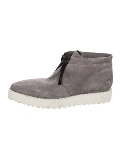 Pre-owned Alexander Wang Suede Sneakers In Grey