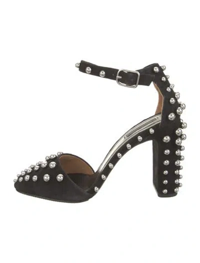 Pre-owned Alexander Wang Suede Studded Accents Pumps In Black