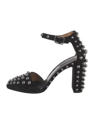 Pre-owned Alexander Wang Suede Studded Accents Pumps In Black