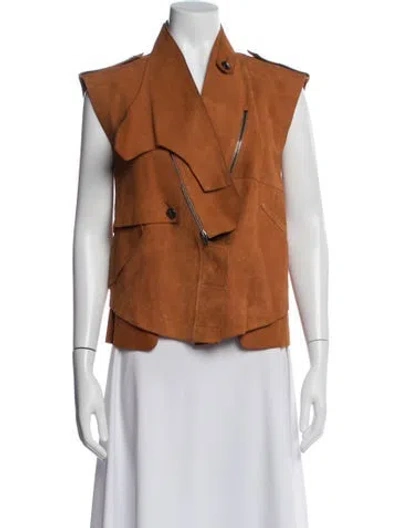 Pre-owned Alexander Wang Suede Vest In Brown