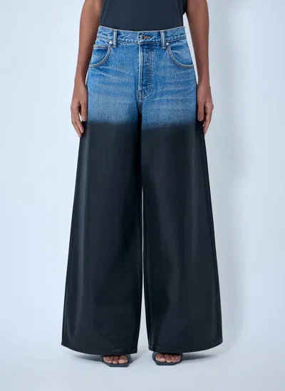 Alexander Wang Gradient-effect Jeans In Blue