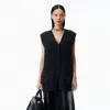 Alexander Wang Sweater Vest In Wool In Gray