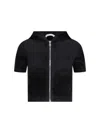 Alexander Wang Crop Zip Sweatshirt